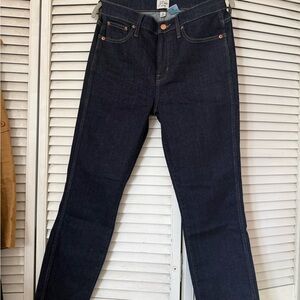 J. Crew Women's Deep Indigo Straight Leg Jeans